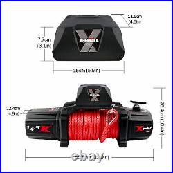 X-BULL XPV 14500LBS 12V Electric Winch Synthetic Jeep Towing Truck Off-Road 4WD